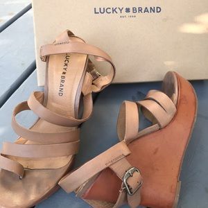 Lucky brand wedge shoes